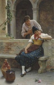 The Proposal by Eugen von Blaas