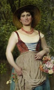 The Flower Seller by Eugen von Blaas