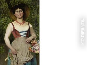 The Flower Seller by Eugen von Blaas