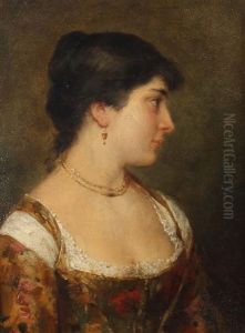 Venezianische Schonheit by Eugen von Blaas