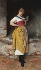 Good News by Eugen von Blaas