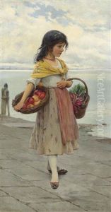 Home From The Market, Venice by Eugen von Blaas