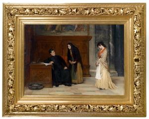 In Der Sakristei by Eugen von Blaas