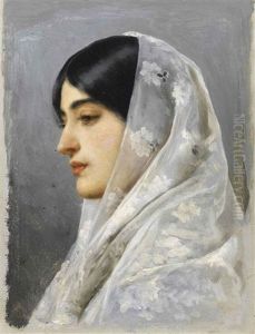 Portrait Of A Woman In Profile