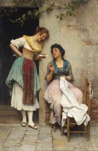 The Love Letter by Eugen von Blaas