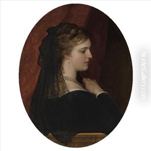 A Venetian Lady by Eugen von Blaas