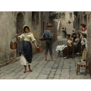 Catch Of The Day by Eugen von Blaas