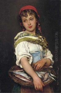 The Day's Catch by Eugen von Blaas