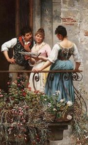 A Favourite Fan by Eugen von Blaas