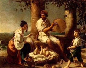 The Musicians by Eugen von Blaas
