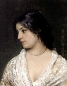 The Pearl Necklace by Eugen von Blaas