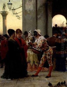 Karnevalszene Aus Venedig Karnevalszene Aus Venedig
