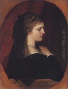 Portrat Einer Venezianerin by Eugen von Blaas