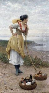 Daydreaming by Eugen von Blaas