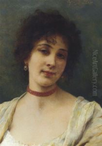 An Elegant Lady by Eugen von Blaas