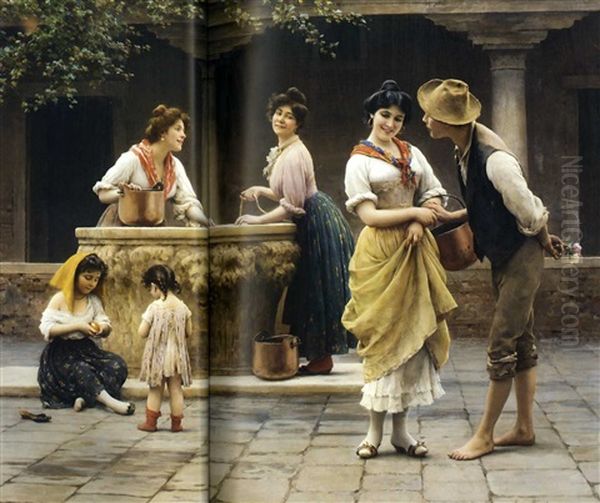 Gossiping At The Well - view 1