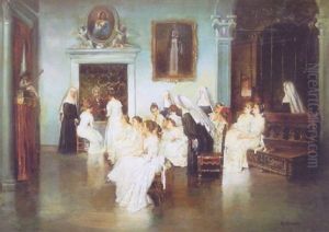 Colegio De Senoritas by Eugen von Blaas
