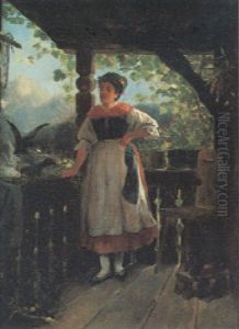 Auf Der Holzveranda
