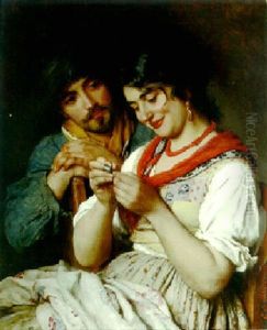 The Seamstress by Eugen von Blaas