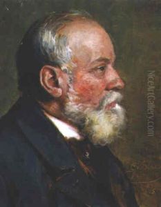 Portrait Eines Soignierten, Bartigen Herren by Eugen von Blaas