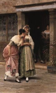 Le Bouquet De Dimanche by Eugen von Blaas