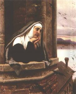 Far Away Thoughts by Eugen von Blaas