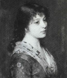 A Country Girl by Eugen von Blaas