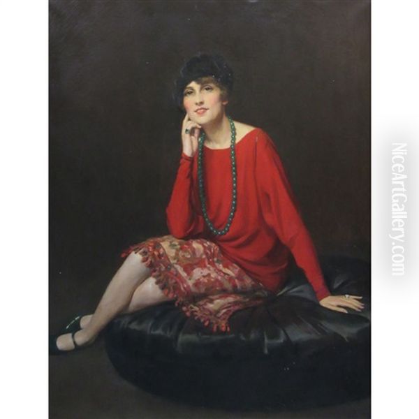 Portrait Of A Young Woman, Seated - view 1