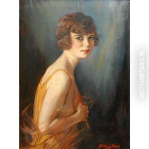Portrait Of A Lady by Guilio de Blaas