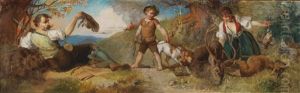 Allegory Of Hunting by Julius von Blaas