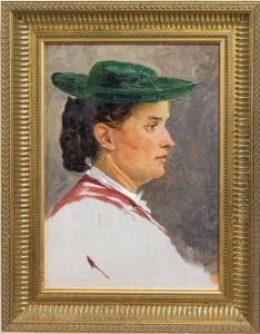 In Tracht by Julius von Blaas