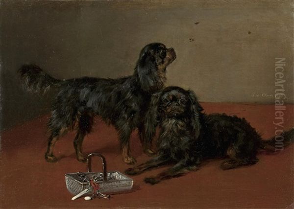 Stehender Und Liegender Hund - view 1