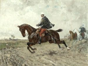 Erzherzog Otto Zu Pferd by Julius von Blaas