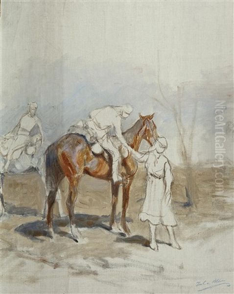 Abschied Eines Berittenen Soldaten - view 1