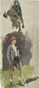 Tiroler Bauernbuben by Julius von Blaas