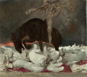 Apokalyptischer Reiter, Allegorie Des Krieges by Julius von Blaas