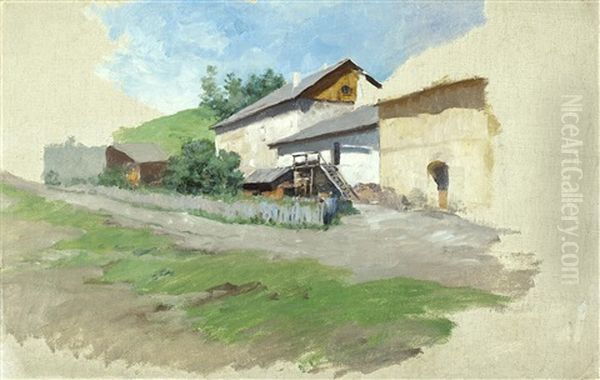 Bauerngehoft In Sommerlandschaft - view 1