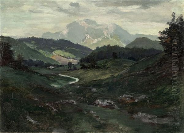 Alpenlandschaft Mit Bach - view 1