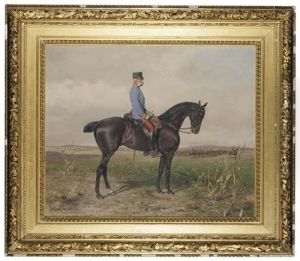 Portrait Of Franz Joseph I Austrian Emperor (franz Joseph I., Osterreichischer Kaiser) by Julius von Blaas