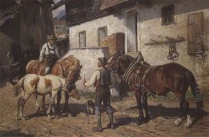 Aus Dem Lungau by Julius von Blaas