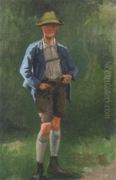 Stehender Tiroler Bauernbursche - view 1