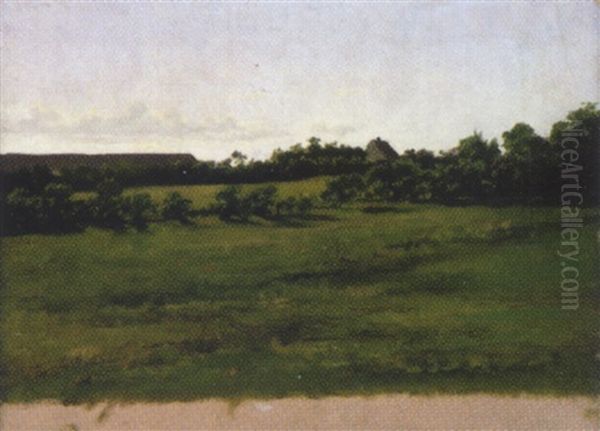 Landschaftsstudie Mit Haus - view 1