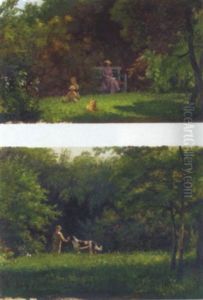 Im Sommerlichen Garten by Julius von Blaas