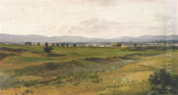 Landschaftsstudie Mit Erntewagen - view 1