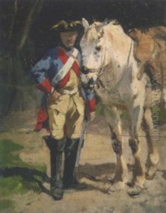 Uniformierter Mit Schimmel by Julius von Blaas