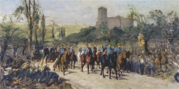 Nach Der Schlacht Von Custoza (1866) Inspiziert Erzherzog Albrecht Die Siegreichen Truppen - view 1