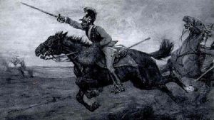 Attacke by Julius von Blaas