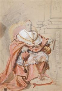 Portrat Des Kardinalprimas Von Ungarn Und Erzbischof Von Gran (1785-1866) by Karl von Blaas