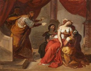 Esther Vor Ahasver by Karl von Blaas