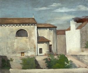 Langsseite Einer Italienischen Kirche Im Sonnenlicht (unfinished) by Karl von Blaas